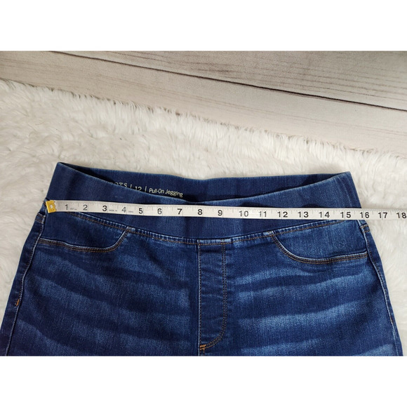Talbots Flawless Womens High Rise‎ Med Wash Denim Pull On Jeggings Jeans Size 12 - Picture 5 of 7